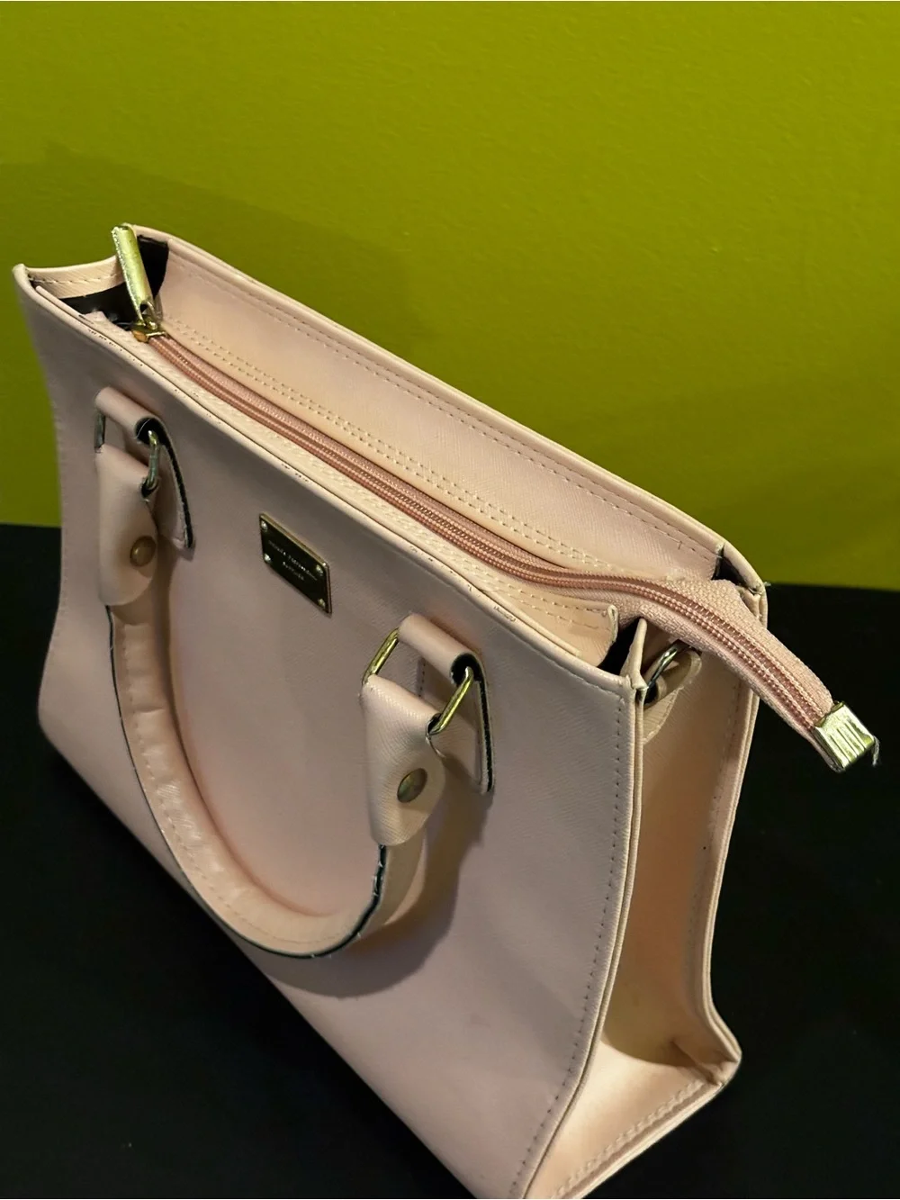 Pale Pink Structured Satchel1222